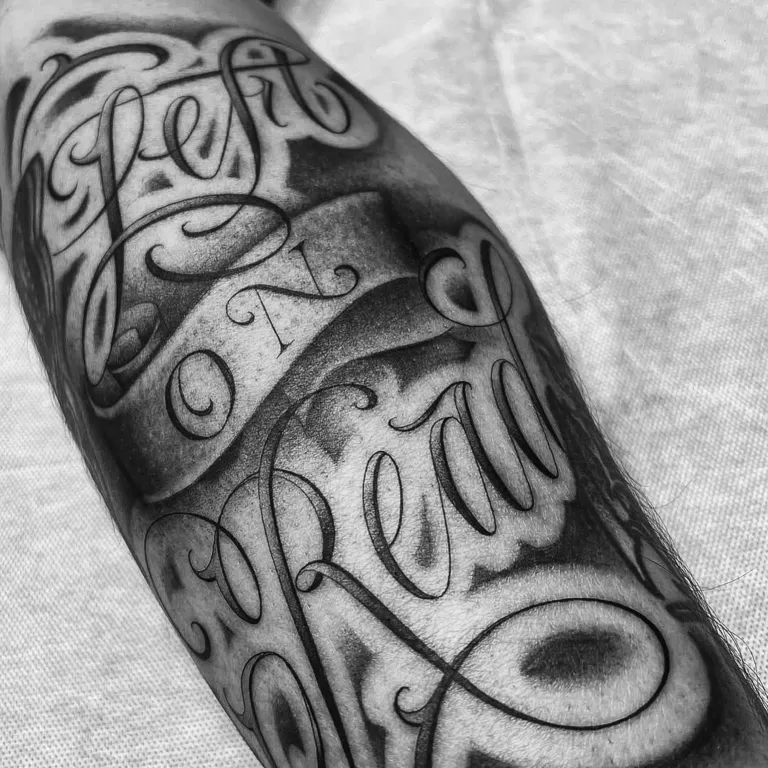 Lettering sleeve