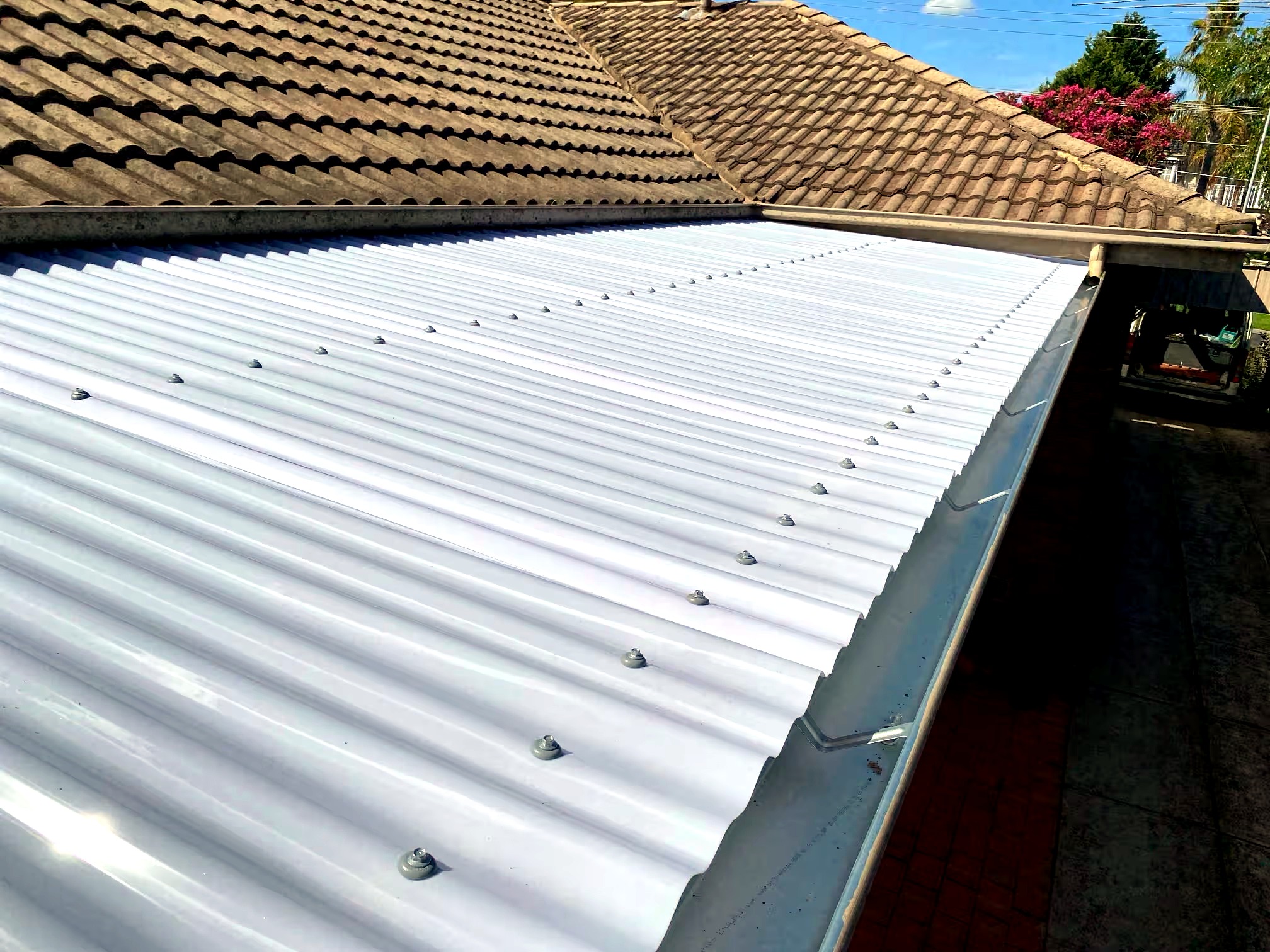 Roof sheeting installation by JT Handyman in Bundoora