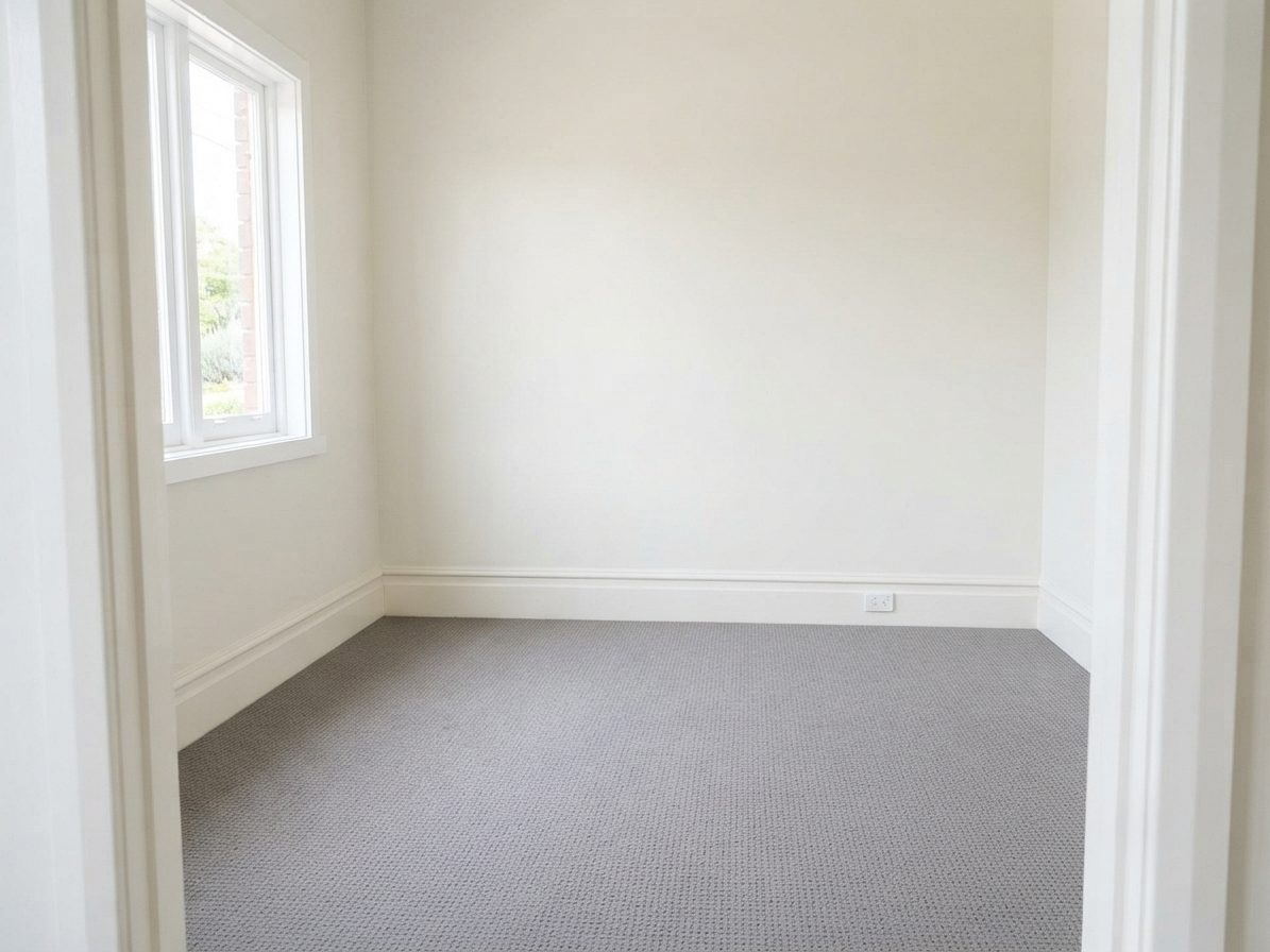 Repaired wall prepped and painted in a finished room by JT Handyman Solutionz