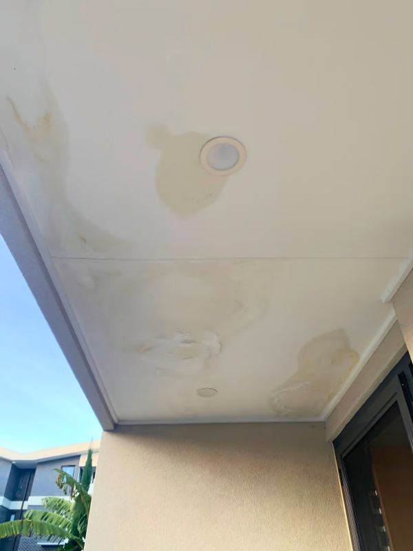 Ceiling water damage