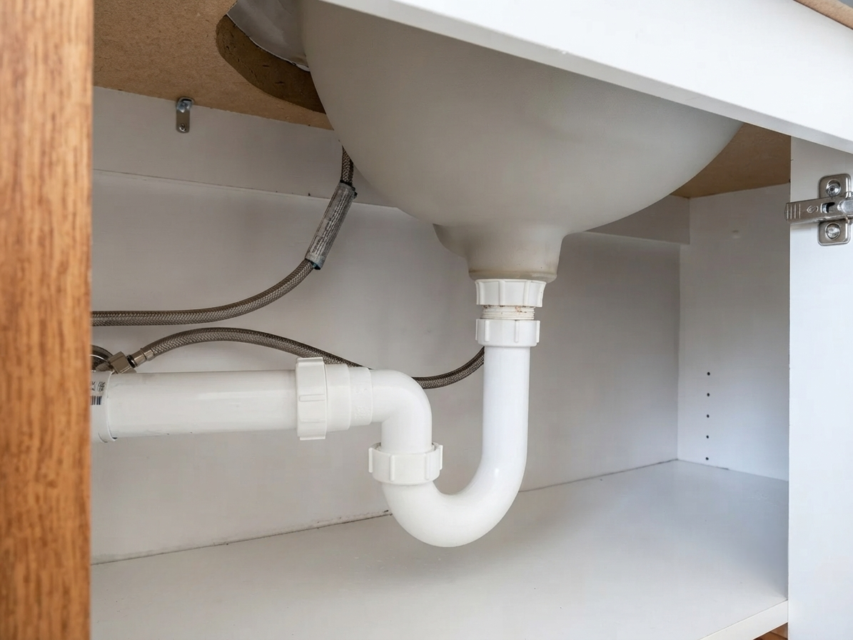 Under-sink pipe repair by JT Handyman